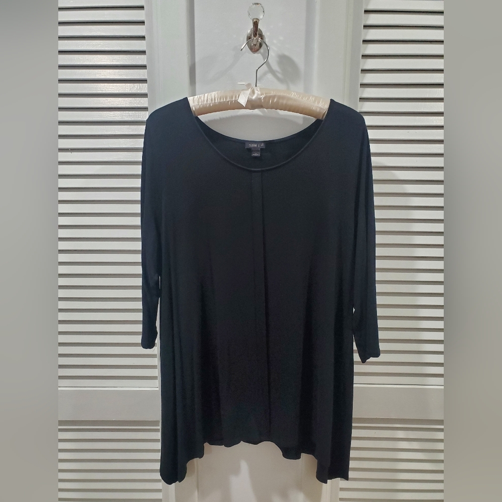 J. Jill Classic Black Tunic Top 2X